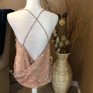 Sexy Open Back Express Top Size Med